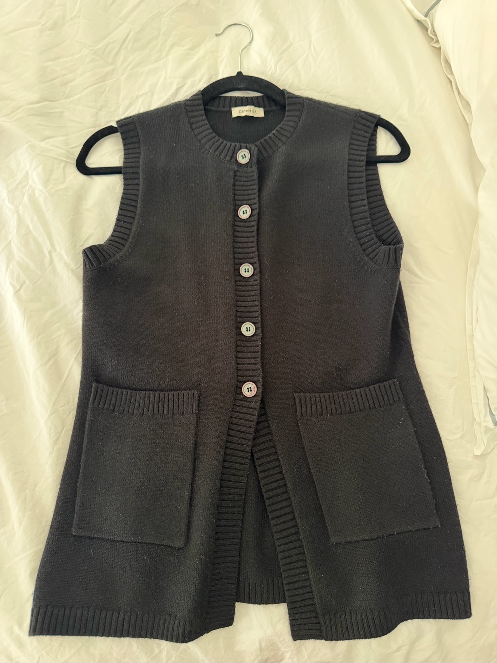 Parentezi Black Knit Vest